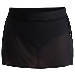 Black Sheer Mesh  Mini Skirt